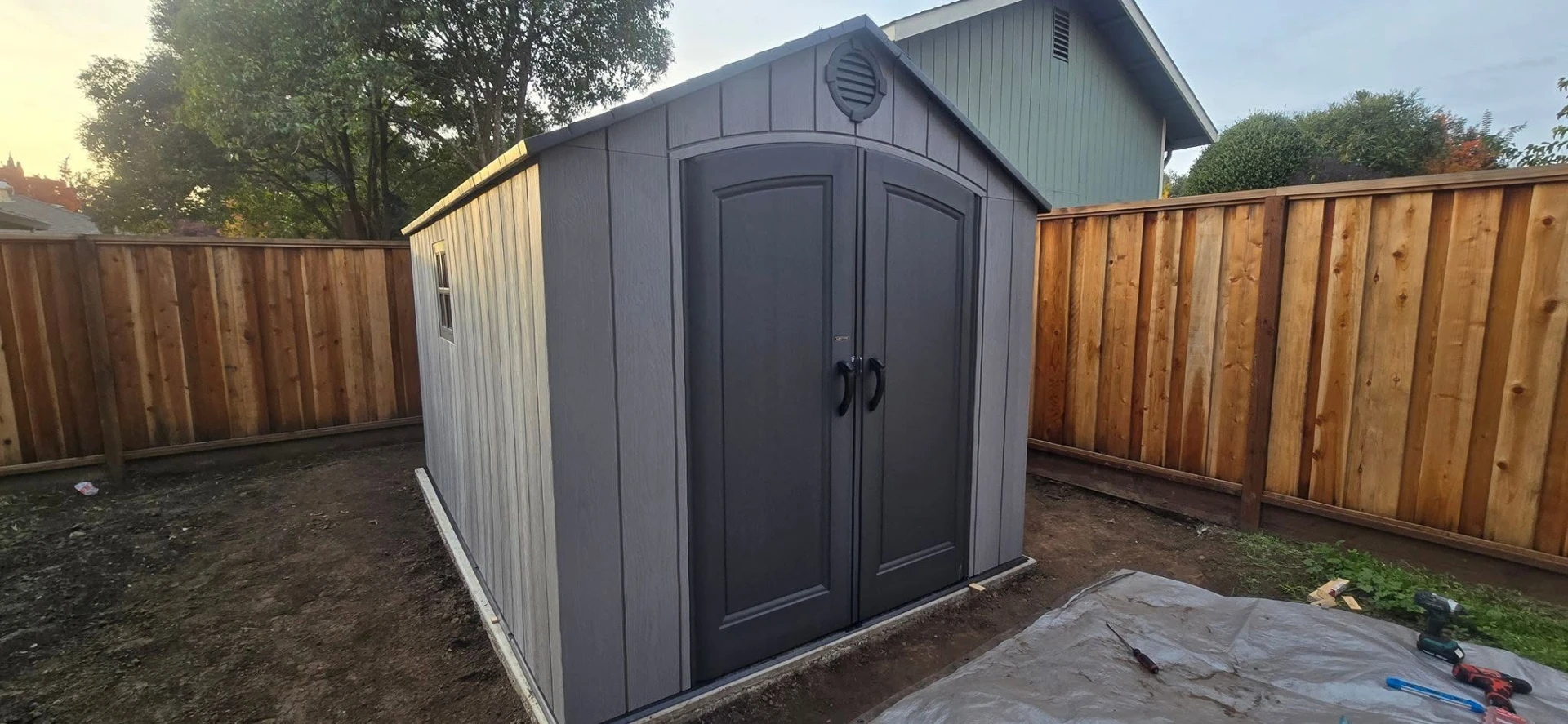 Completed outdoor property project